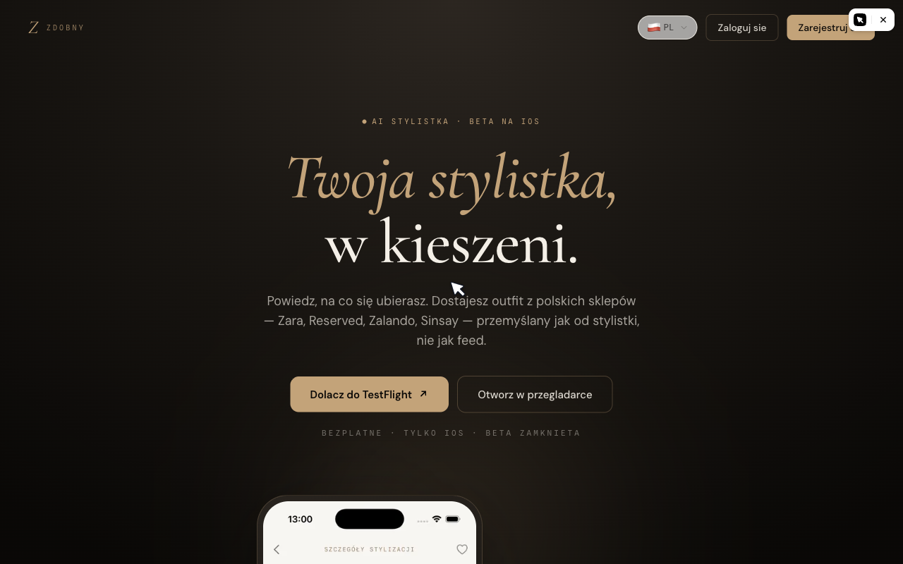Zdobny, AI fashion stylist